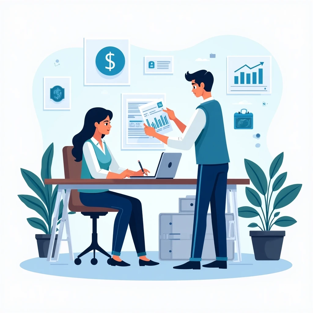 Reviewing financial documents