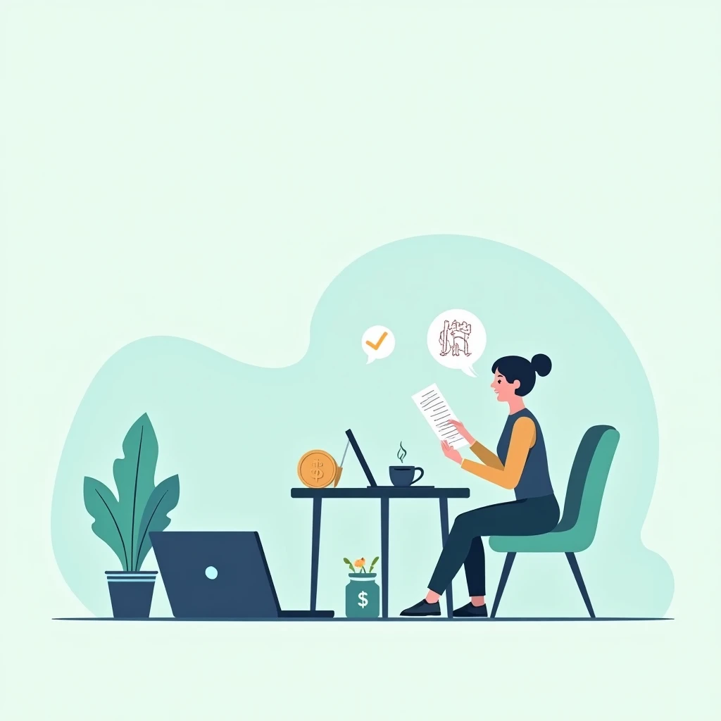 Reviewing financial documents