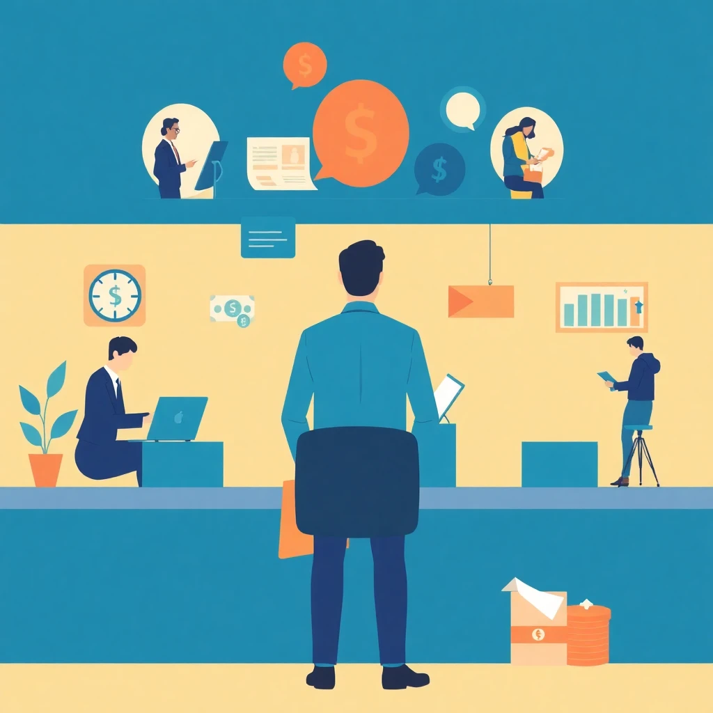 Auswahl von Krediten in der Waage