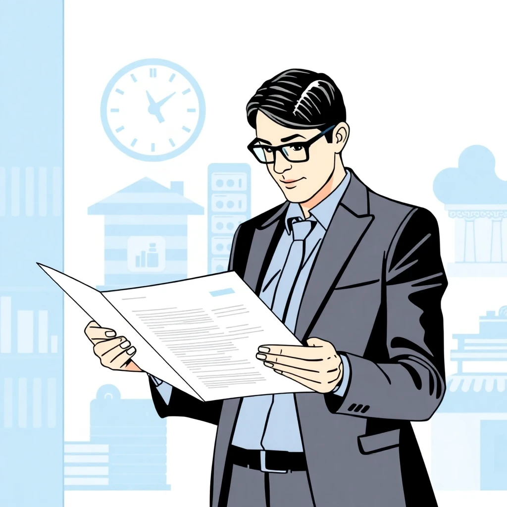 Profissional revisando ofertas de empréstimos