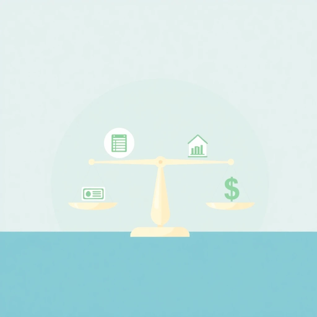 Balance scales of loan options