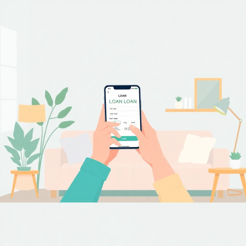 Filling out a loan application