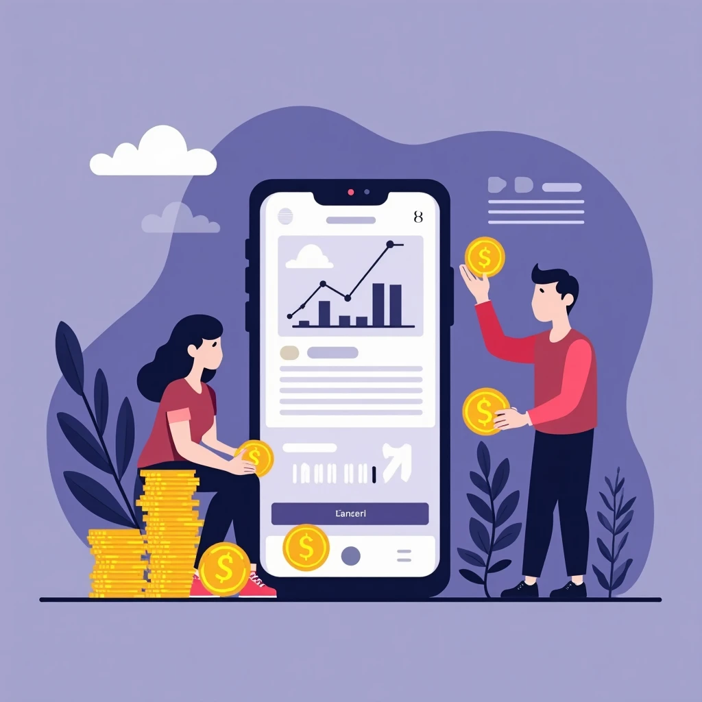 Application bancaire pour construire le crédit