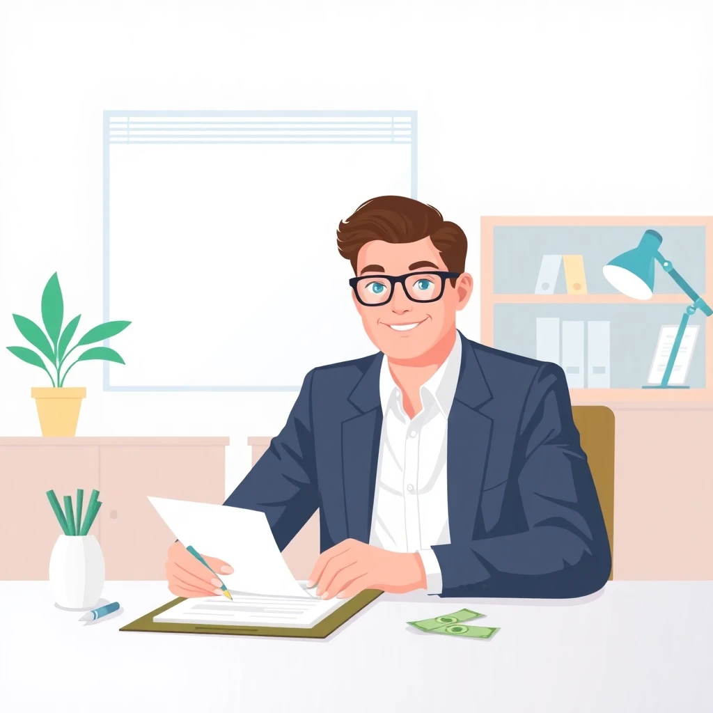 Signing loan agreement