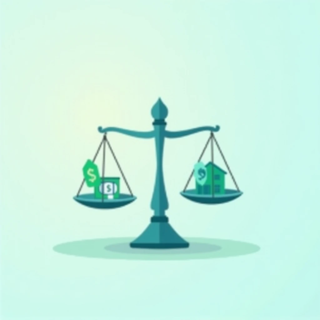 Balance scales weighing options