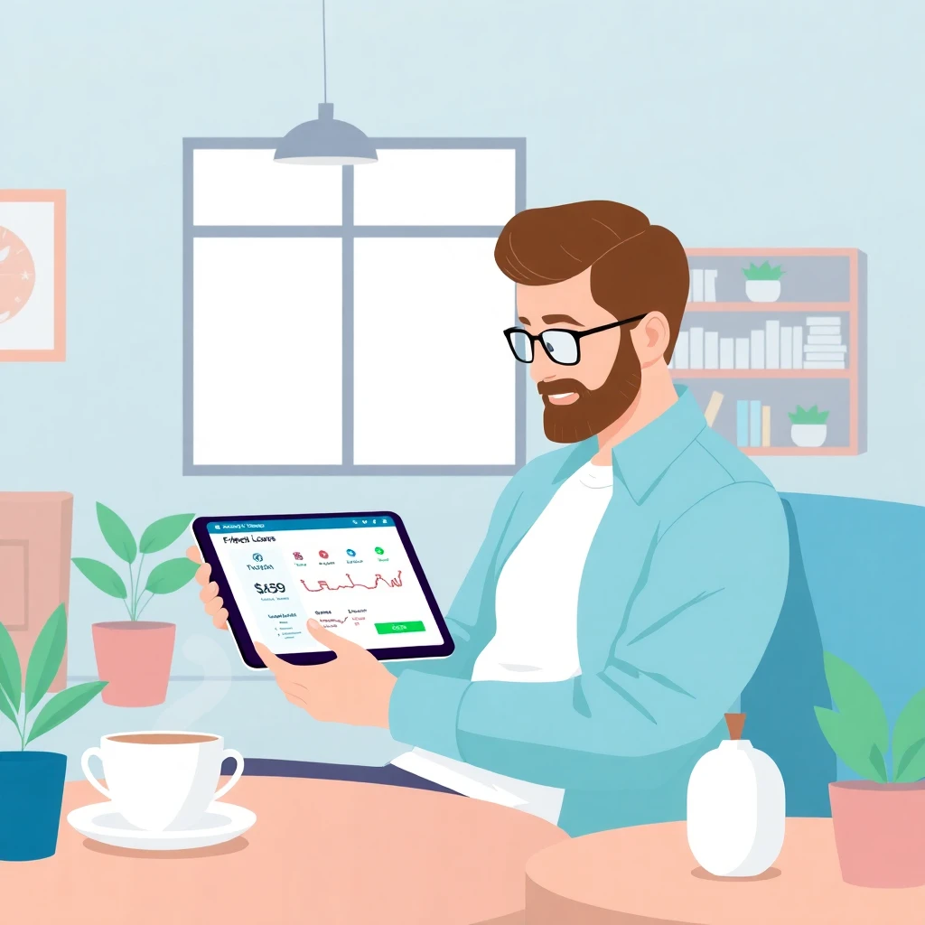 Freelancer reviewing loan options